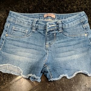 Girls denim shorts, size 10